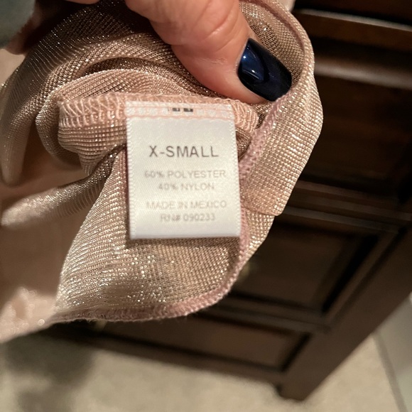 COPY - LA Hearts shimmery see through top size XS pacsun - Picture 4 of 7